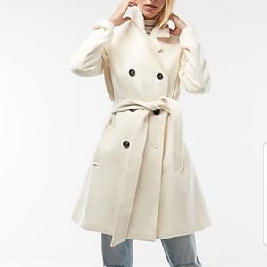 White pea coat